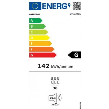 Climadiff AVI60CDZA Συντηρητής Κρασιών 36 Φιαλών